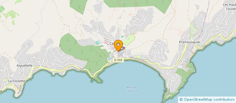 localisation de l'entreprise COPROPRIETES PLAGES DE CAVALIERES à LE LAVANDOU