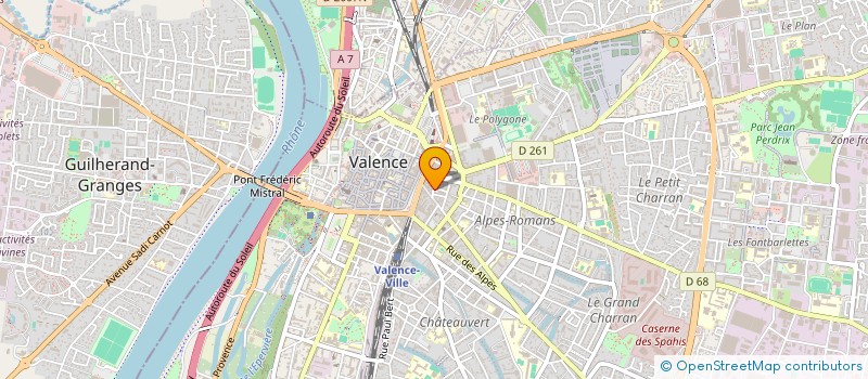 localisation de l'entreprise COPROPRIETTE 17 RUE CHATEAUDUN  VALENCE