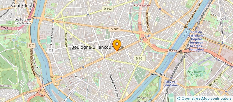 localisation de l'entreprise COPROR ACHATS FONCIERS à BOULOGNE-BILLANCOURT
