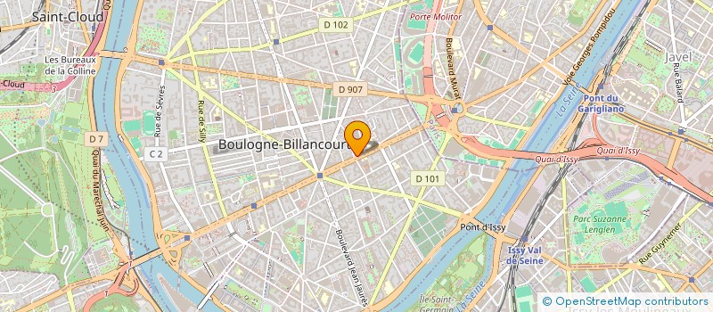 localisation de l'entreprise COPROR CONSEIL à BOULOGNE-BILLANCOURT