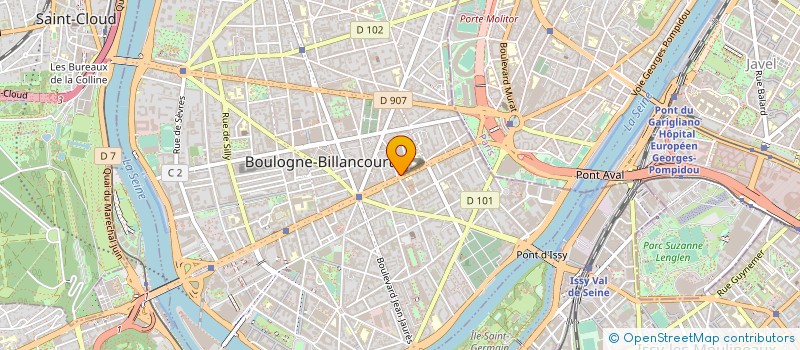 localisation de l'entreprise COPROR PROMOTION à BOULOGNE-BILLANCOURT