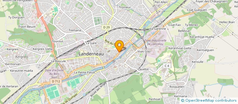 localisation de l'entreprise COPRORIETAIRES  IMMEUBLE SIS 31 RUE DE LA TOUR D AUVERGNE à LANDERNEAU