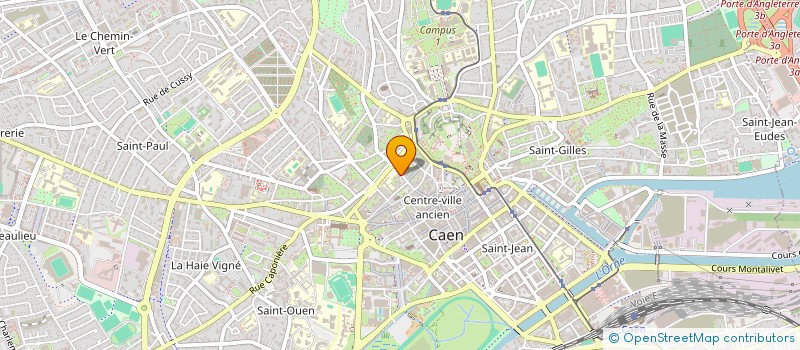 localisation de l'entreprise COPRORIETE 7 RUE ELIE DE BEAUMONT à CAEN