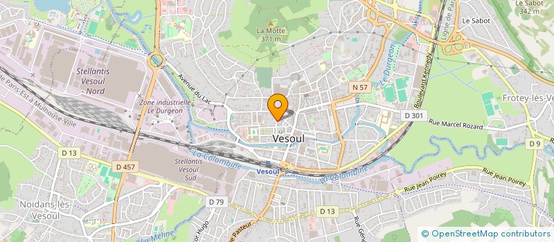 localisation de l'entreprise COPRORIETE LES EMERAUDES  VESOUL