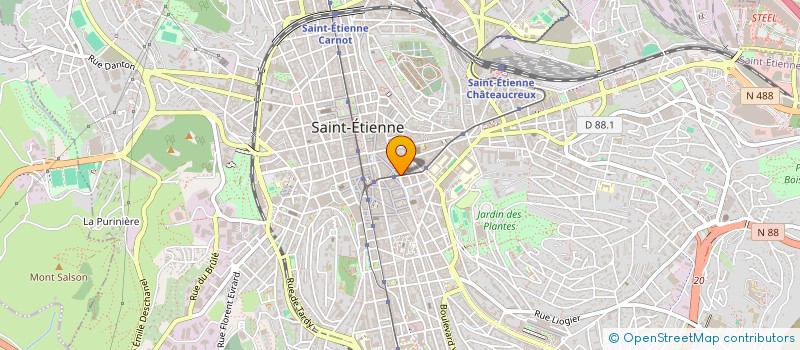 localisation de l'entreprise COPRORIETE LIBERATION  SAINT-ETIENNE