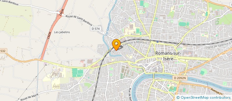 localisation de l'entreprise COPROTAG  ROMANS-SUR-ISERE