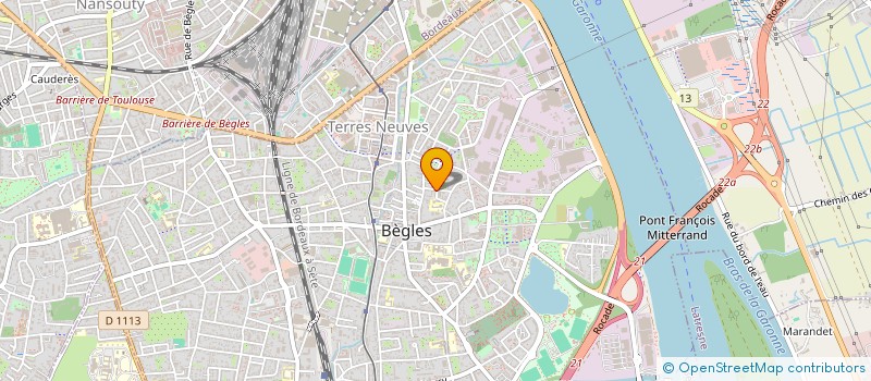 localisation de l'entreprise COPROX à BEGLES