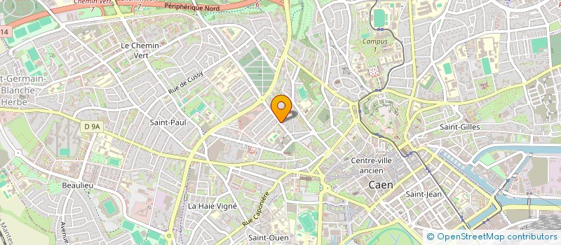 localisation de l'entreprise COPROZEN à CAEN