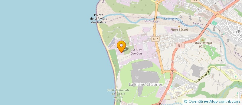 localisation de l'entreprise COPS SECURITE à SAINT-PAUL