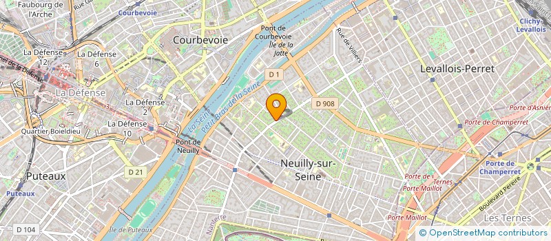localisation de l'entreprise COPSPHARM à NEUILLY-SUR-SEINE