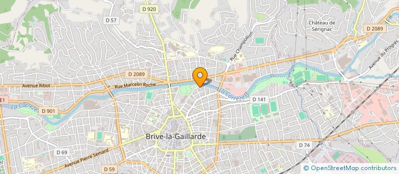 localisation de l'entreprise COPSY 19 à BRIVE-LA-GAILLARDE