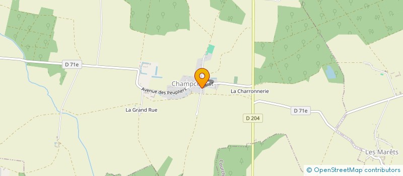 localisation de l'entreprise COPV  CHAMPCENEST