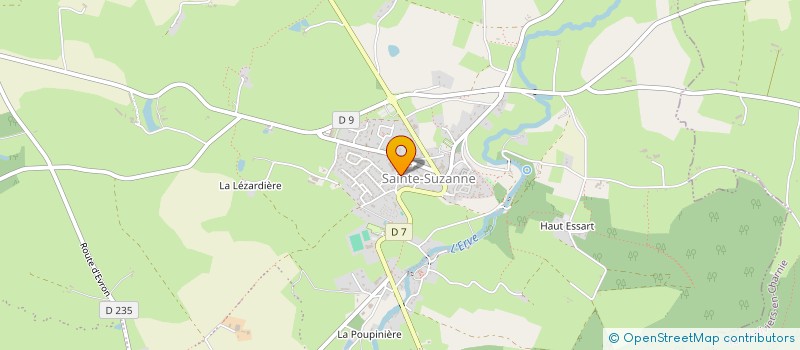 localisation de l'entreprise COPY  SAINTE-SUZANNE-ET-CHAMMES