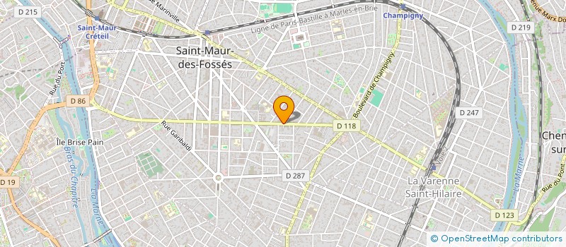 localisation de l'entreprise COPY PHOT  SAINT-MAUR-DES-FOSSES