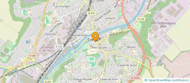 localisation de l'entreprise COPY SERVICES  CREIL