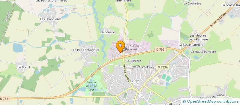localisation de l'entreprise COPY-TEX à LEGE
