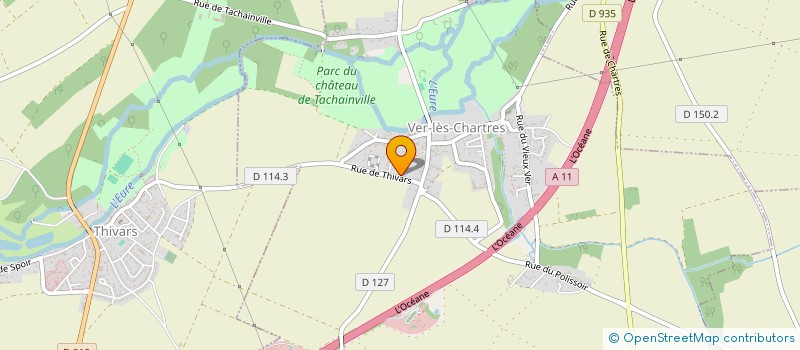 localisation de l'entreprise COPYART FAMILLY à VER-LES-CHARTRES