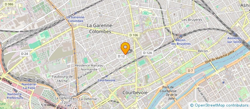 localisation de l'entreprise COPYCOM à COURBEVOIE