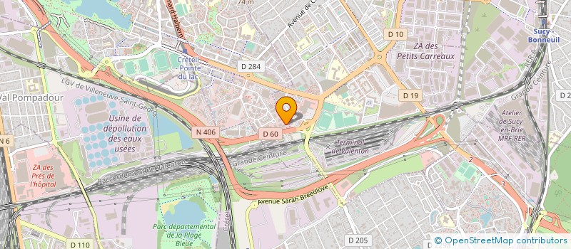 localisation de l'entreprise COPYFAX SAS à CRETEIL
