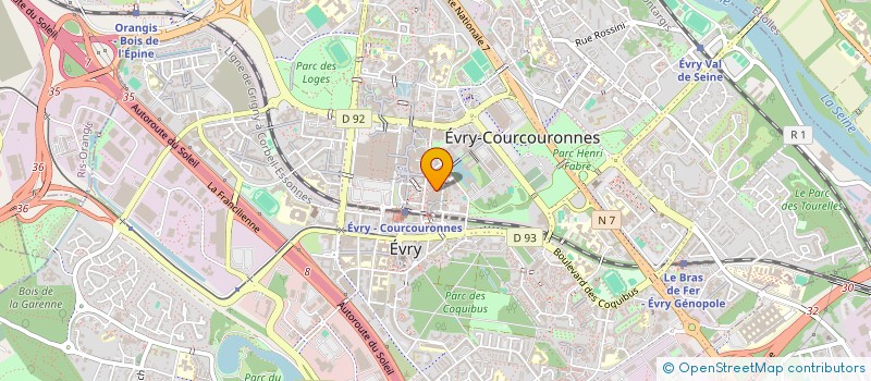 localisation de l'entreprise COPYLOTE à EVRY-COURCOURONNES