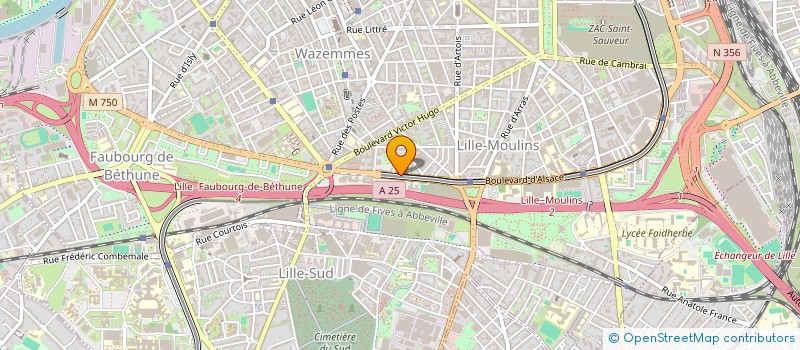 localisation de l'entreprise COPYLUX SAS  LILLE