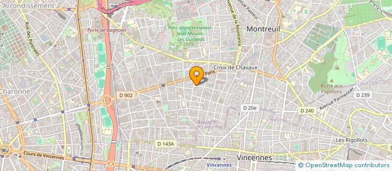 localisation de l'entreprise COPYMASTER FRANCE  MONTREUIL