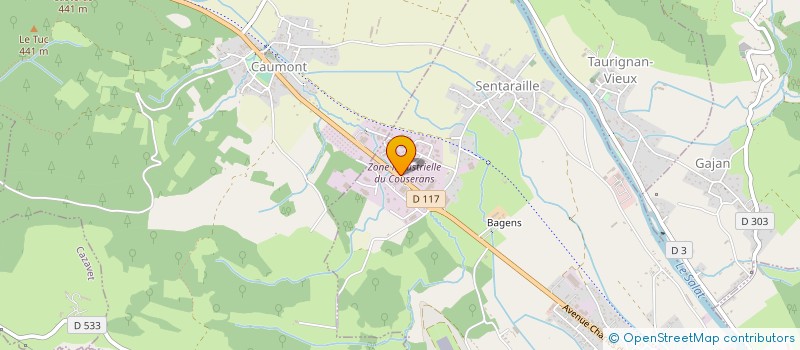 localisation de l'entreprise COPYR PRODUCTION à LORP-SENTARAILLE