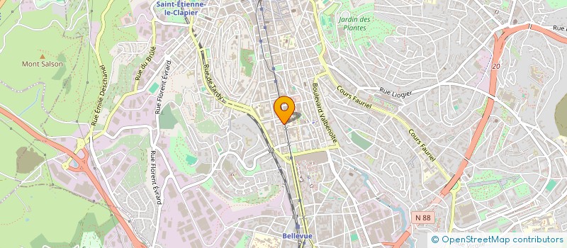 localisation de l'entreprise COPYRIGHT ASSOCIES  SAINT-ETIENNE