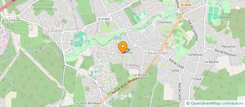 localisation de l'entreprise COPYV  GRADIGNAN