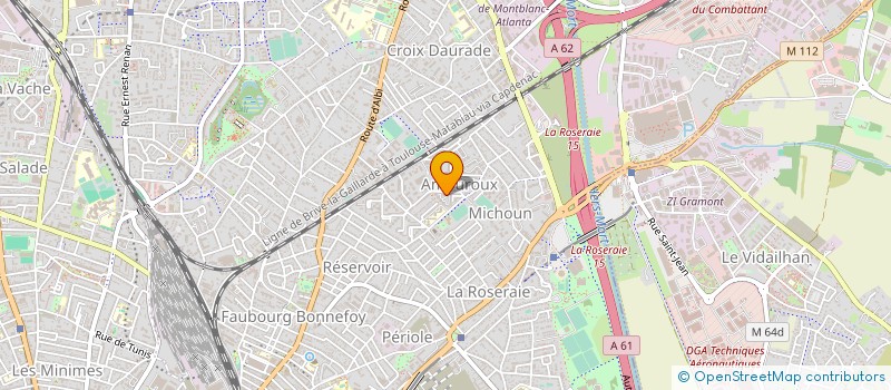 localisation de l'entreprise COQ FRITES à TOULOUSE