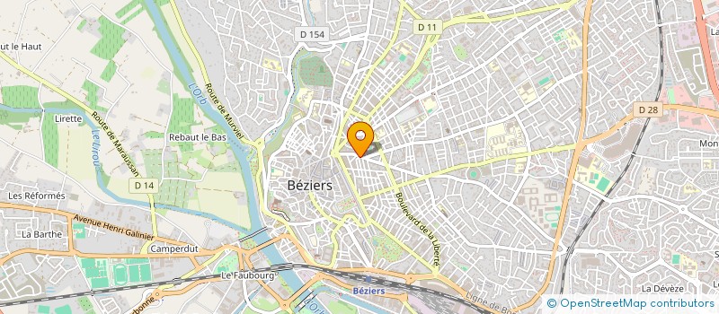 localisation de l'entreprise COQ'HOT à BEZIERS