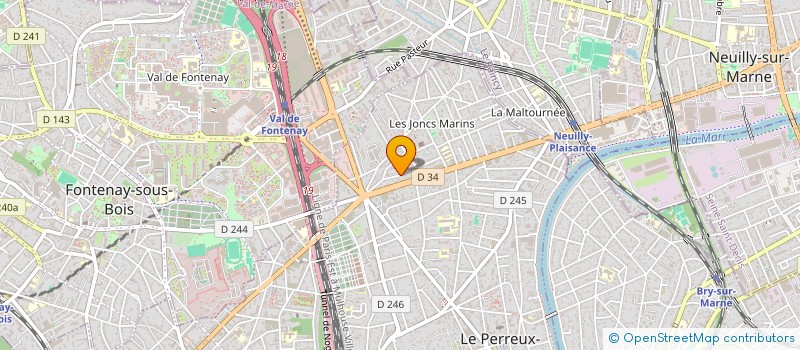 localisation de l'entreprise COQ'IM  LE PERREUX-SUR-MARNE