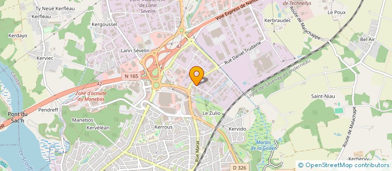 localisation de l'entreprise COQ IMMO  LANESTER