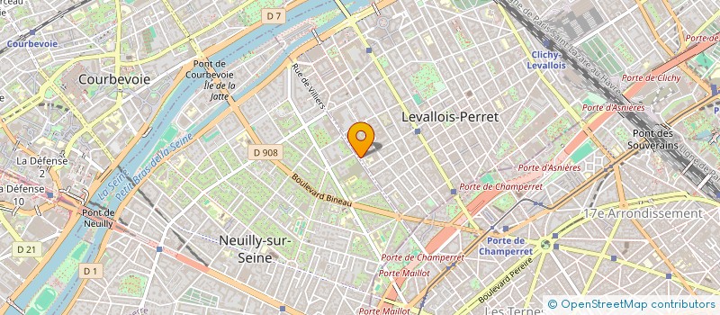 localisation de l'entreprise COQ NOIR à LEVALLOIS-PERRET