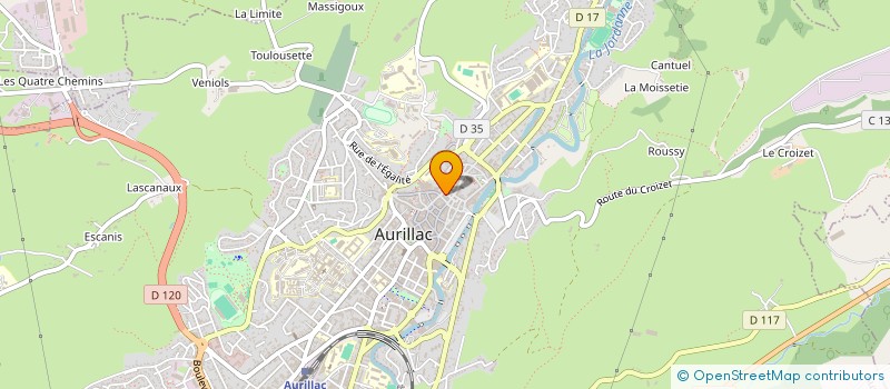 localisation de l'entreprise COQ O  PAIN à AURILLAC