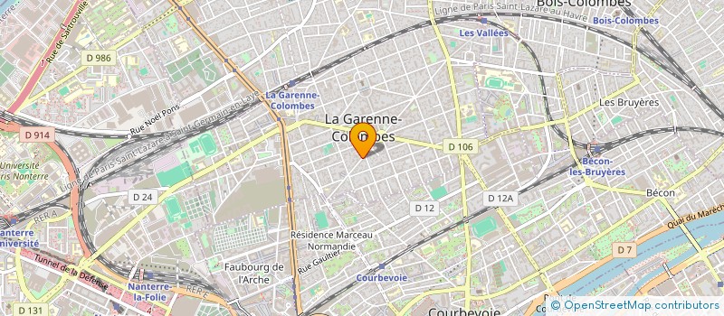 localisation de l'entreprise COQPROD à LA GARENNE-COLOMBES
