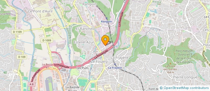 localisation de l'entreprise COQTERRE SAS à LE CANNET
