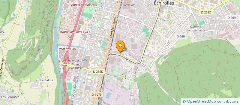 localisation de l'entreprise COQUAND ALPES TRAVAUX PUBLICS  LE PONT-DE-CLAIX