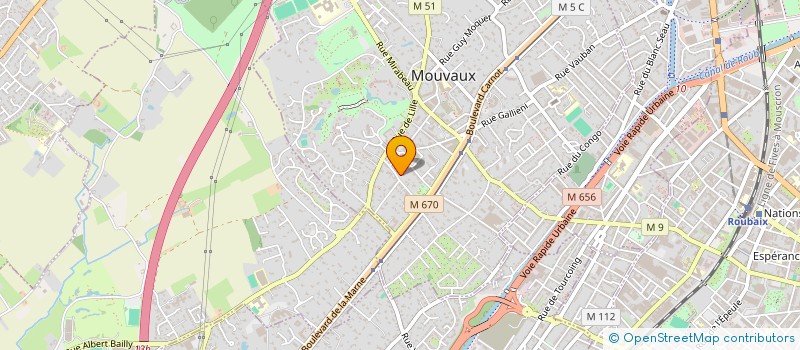 localisation de l'entreprise COQUE EN PLASTOC à MOUVAUX