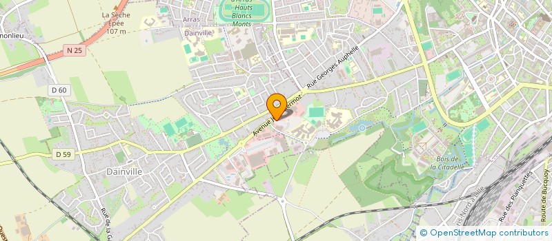 localisation de l'entreprise COQUEL à ARRAS