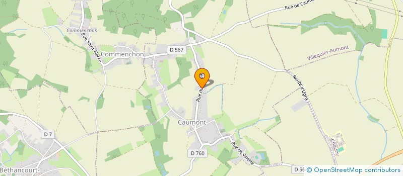 localisation de l'entreprise COQUELET CEDRIC  CAUMONT