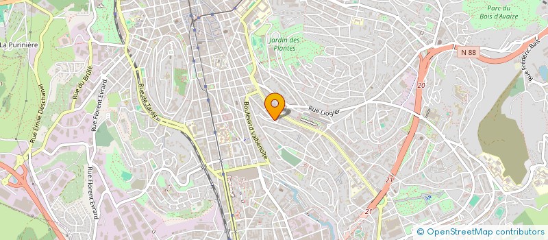 localisation de l'entreprise COQUELICONTE & CLAIR DE PLUME  SAINT-ETIENNE