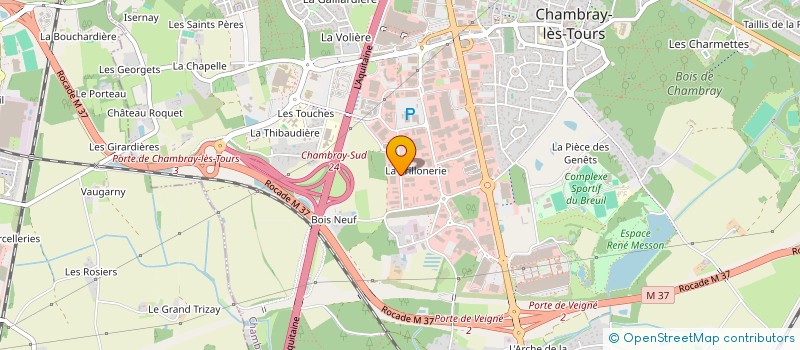 localisation de l'entreprise COQUELICOT  CHAMBRAY-LES-TOURS