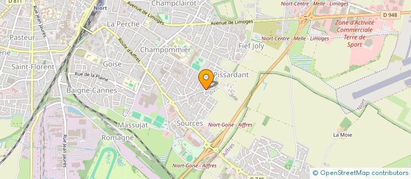 localisation de l'entreprise COQUELICOT 58 à NIORT