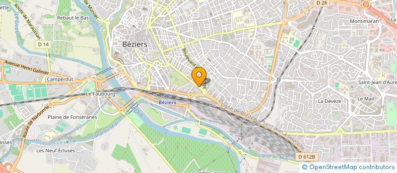 localisation de l'entreprise COQUELICOT BEZIERS à BEZIERS