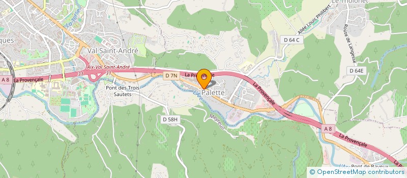 localisation de l'entreprise COQUELICOT - EGLANTIER  LE THOLONET