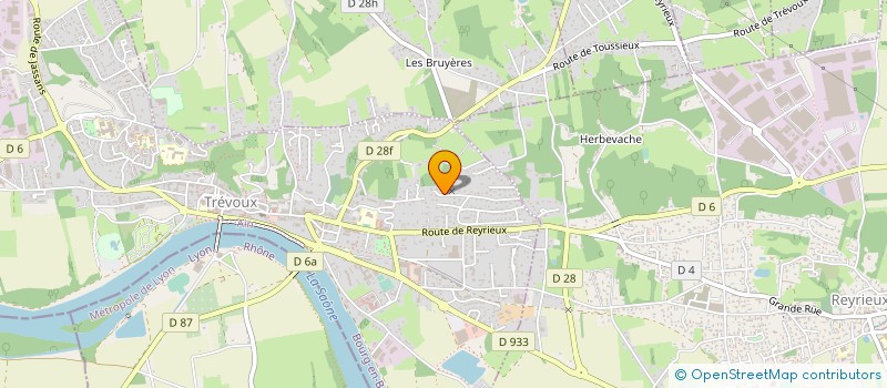 localisation de l'entreprise COQUELICOT ET BLEUET à TREVOUX