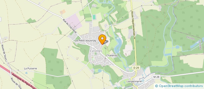 localisation de l'entreprise COQUELICOT RETAIL  CERELLES