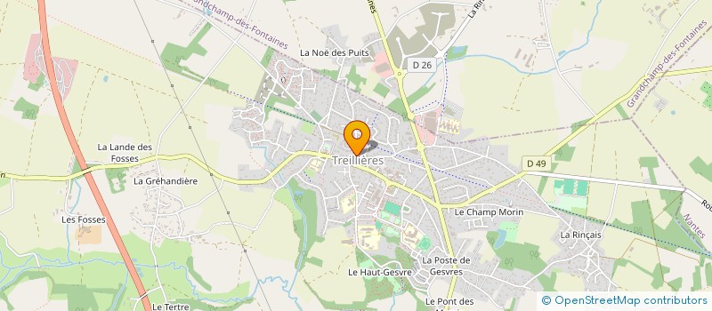 localisation de l'entreprise COQUELICOT SAUVAGE à TREILLIERES