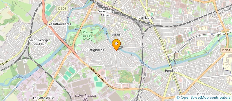 localisation de l'entreprise COQUELICOTS  LE MANS